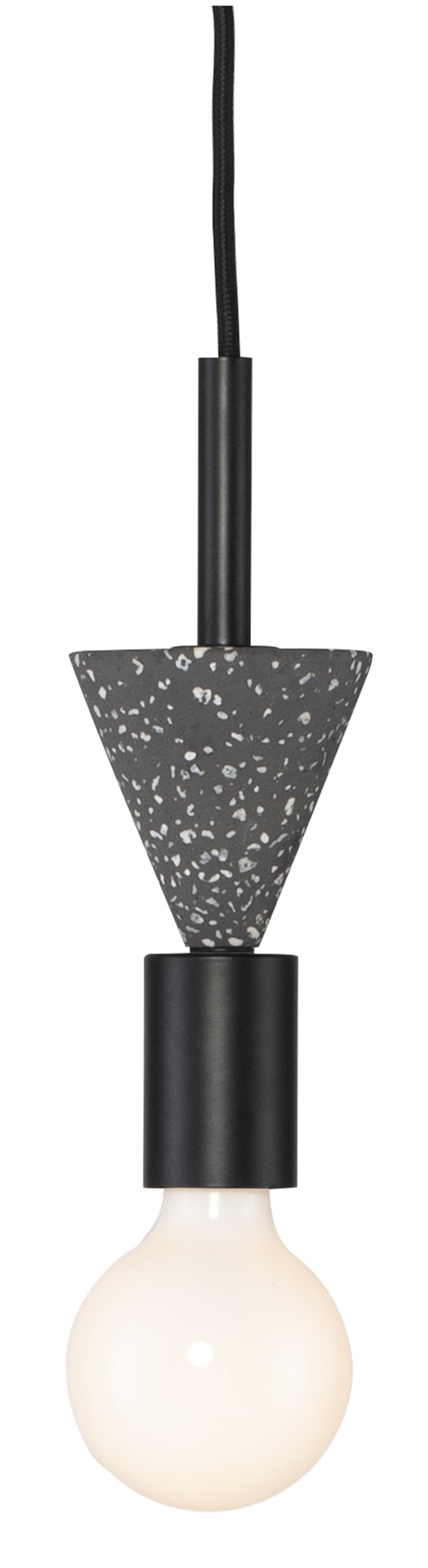 ALENA V4 PENDANT LIGHTING in GALAXY TERRAZZO with BLACK FIXTURE