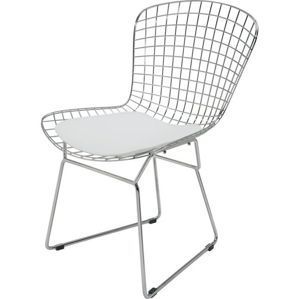 Frame Dining Chair White Cushion