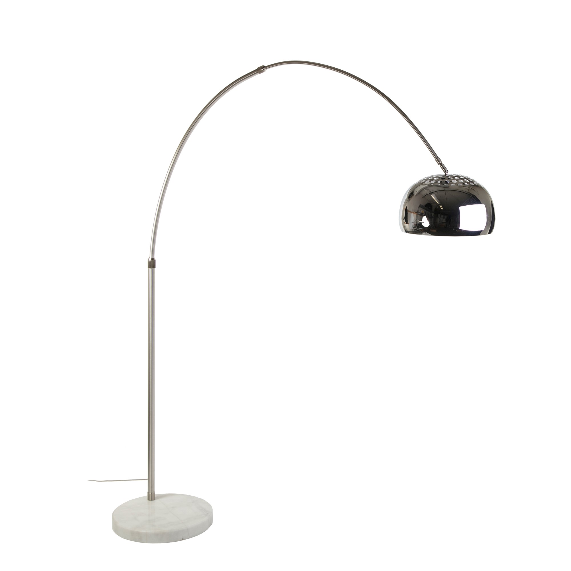 Arc Floor Lamp - White Marble Disc base