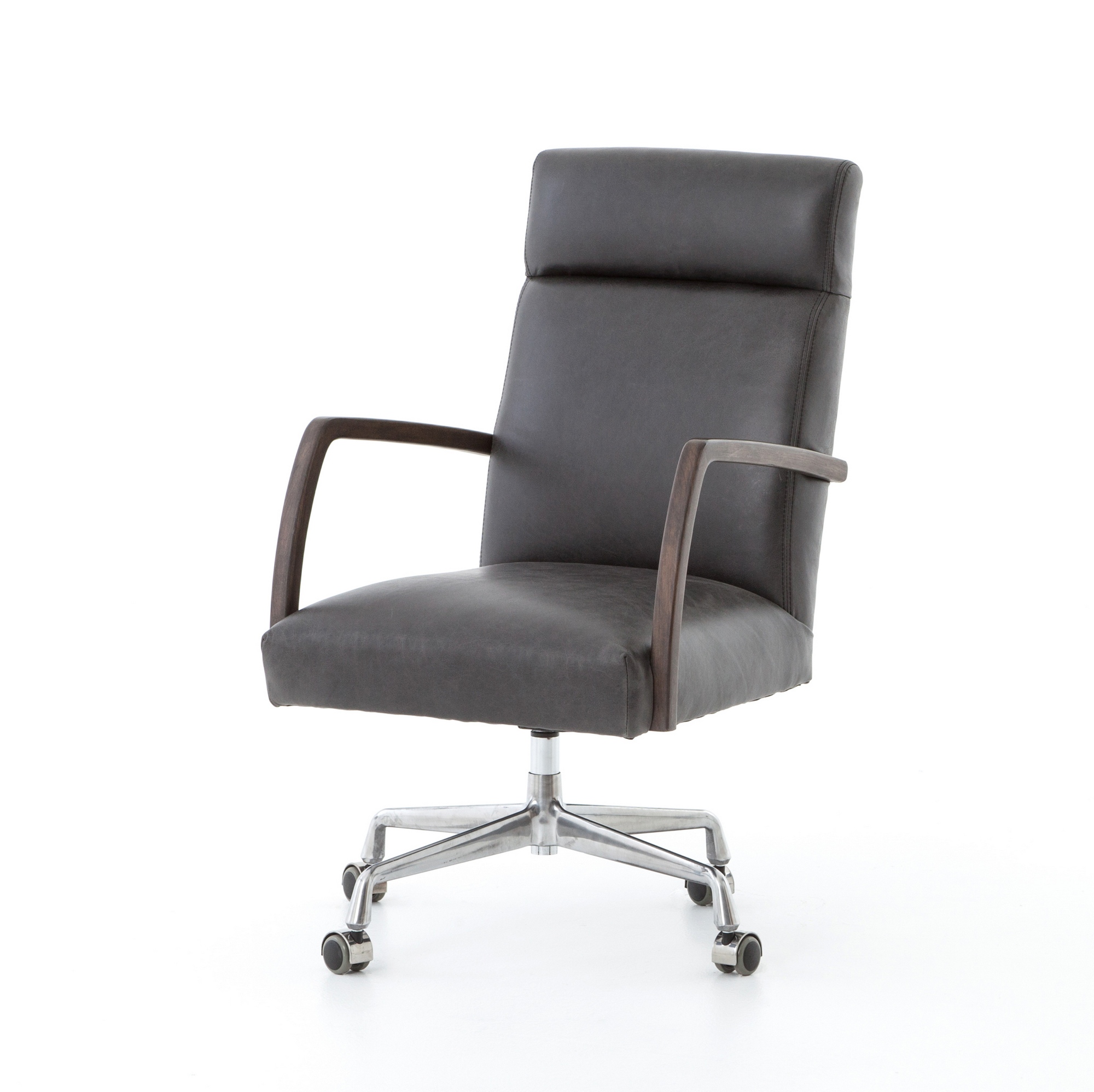 BRYSON Traditional DESK CHAIR-CHAPS EBONY