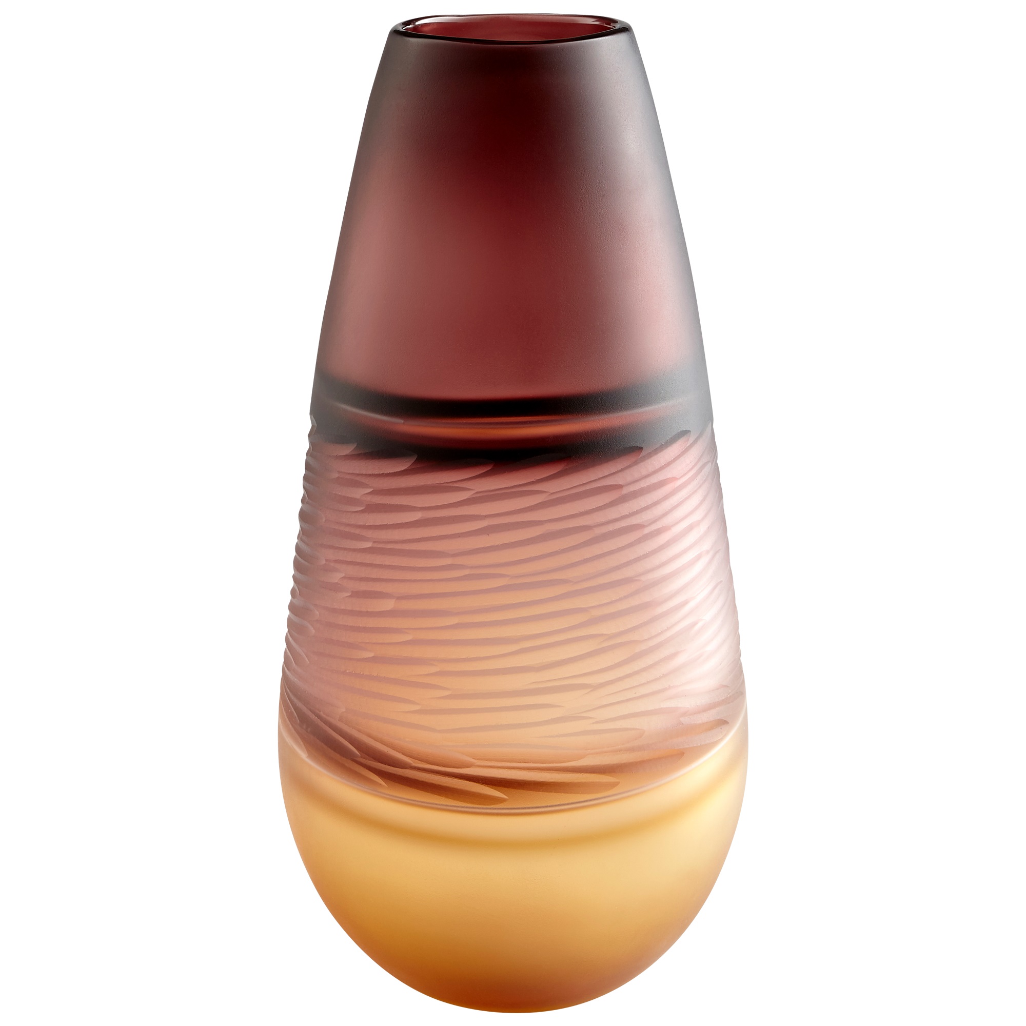 Leilani Vase in Plum and Amber