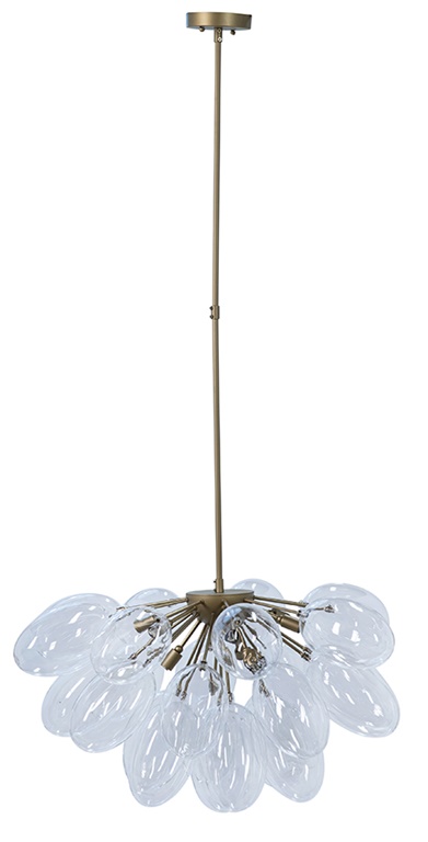 AVANTI CHANDELIER in BRASS