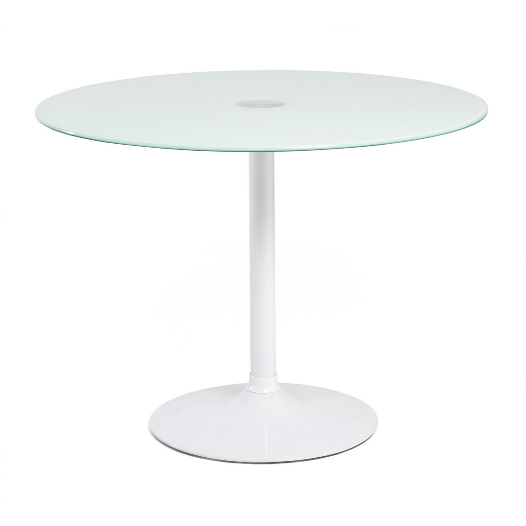 Danielle White Glass Top Table