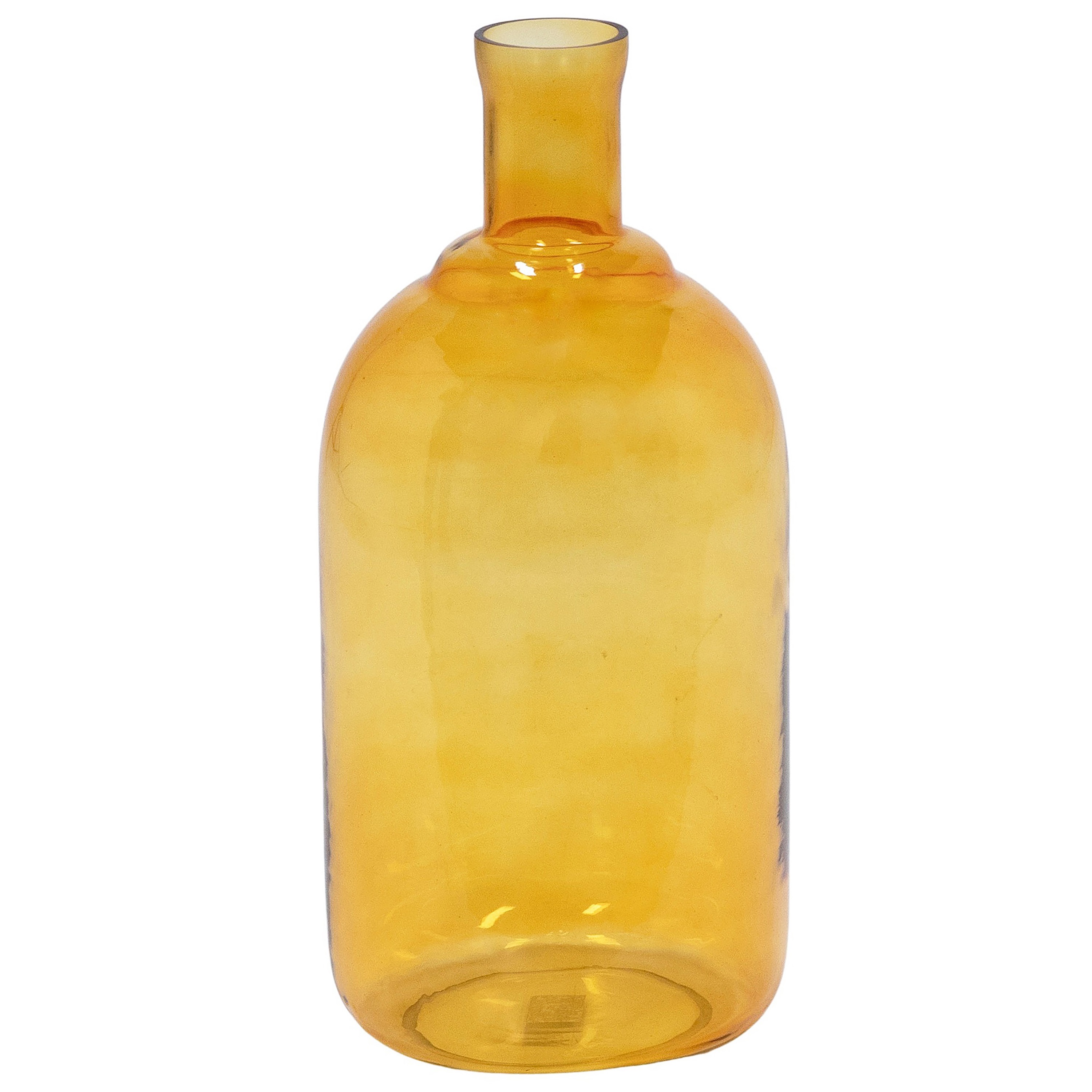 GLASS VASE in YELLOW
