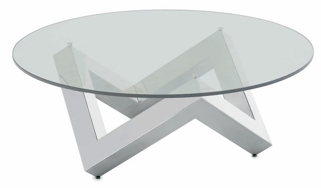 Mitsou Coffee Table, Stainless Steel