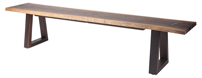 napa bench in seared|brass