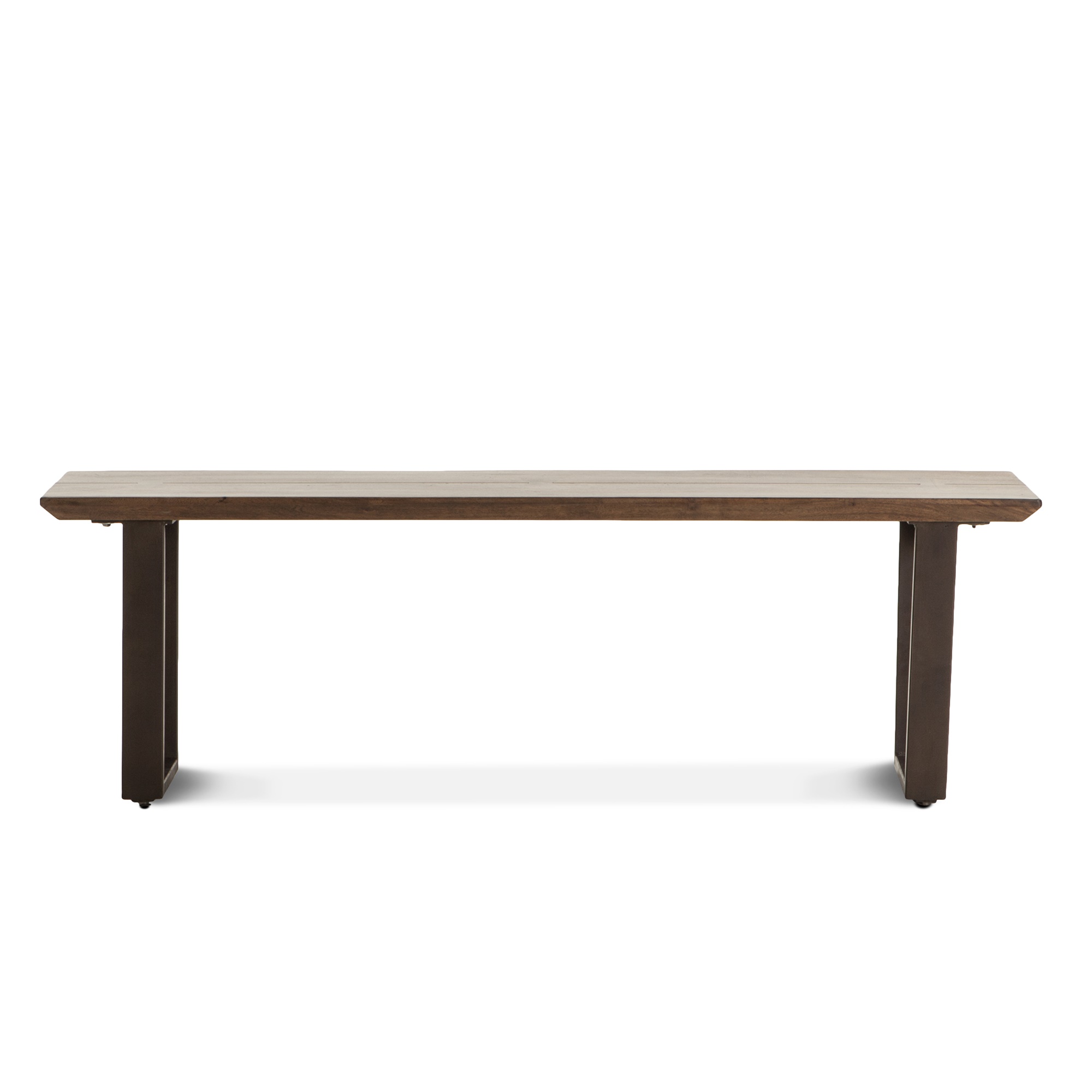 Mozambique 56-Inch Acacia Wood Dining Bench in Walnut Finish