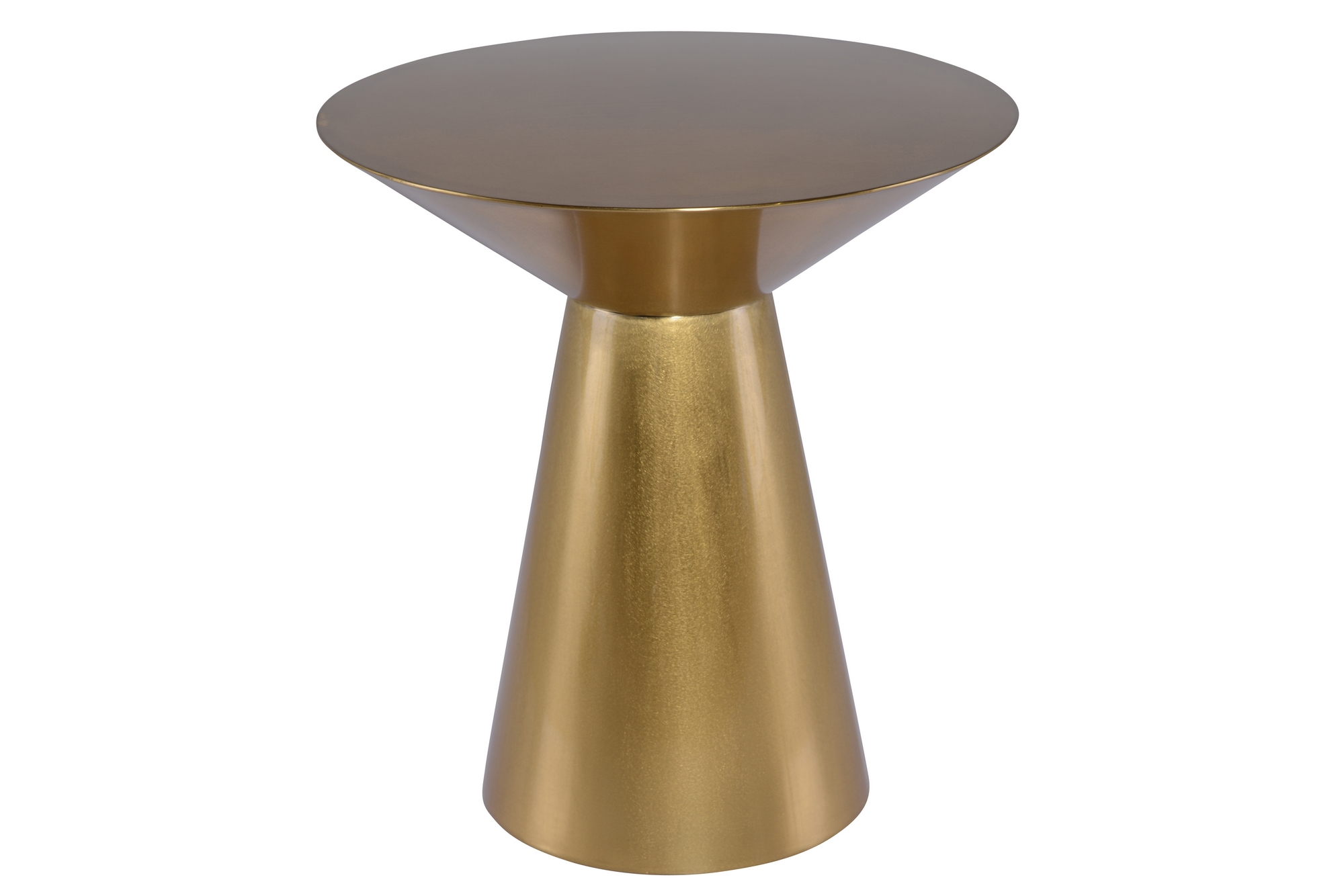 OWEN SIDE TABLE IN GOLD METAL TOP