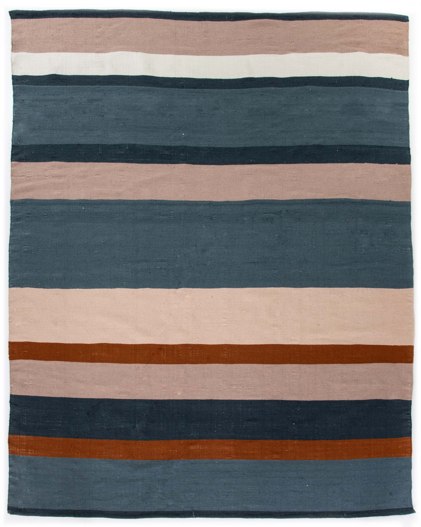 Senna Outdoor Rug In Navy/Orange/Blush In 8x10