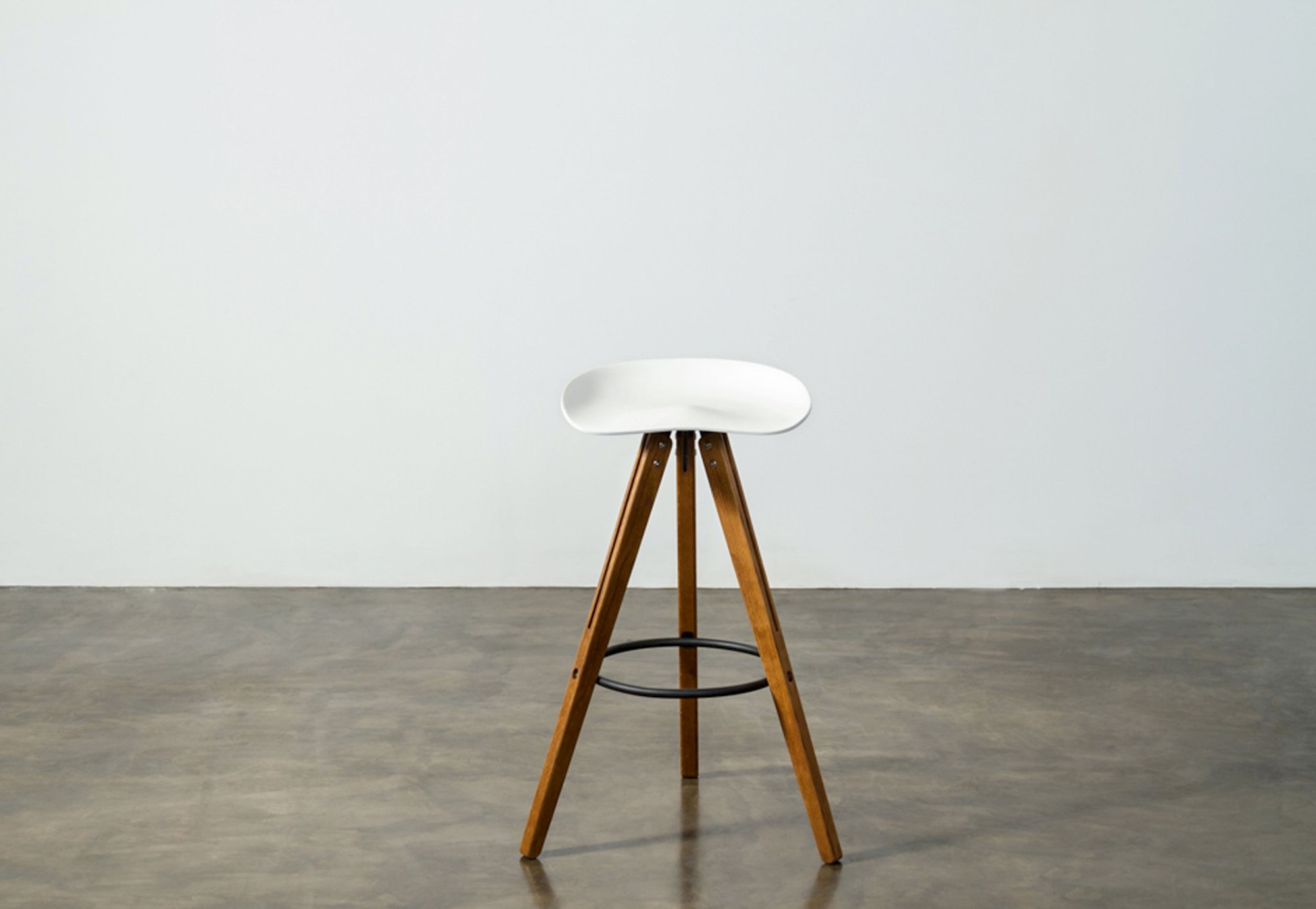 Brett Tractor Stool Bar Stool, Hard Fumed Oak