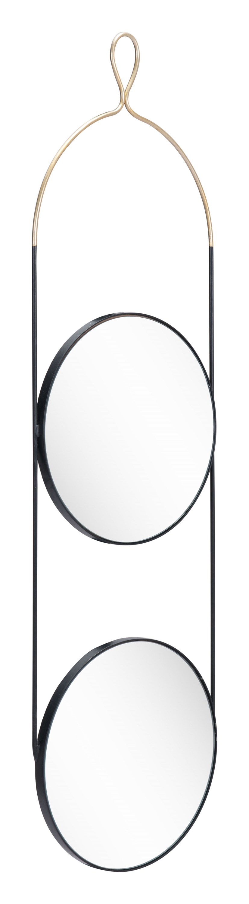 Zodiac Round Mirror Gold & Black