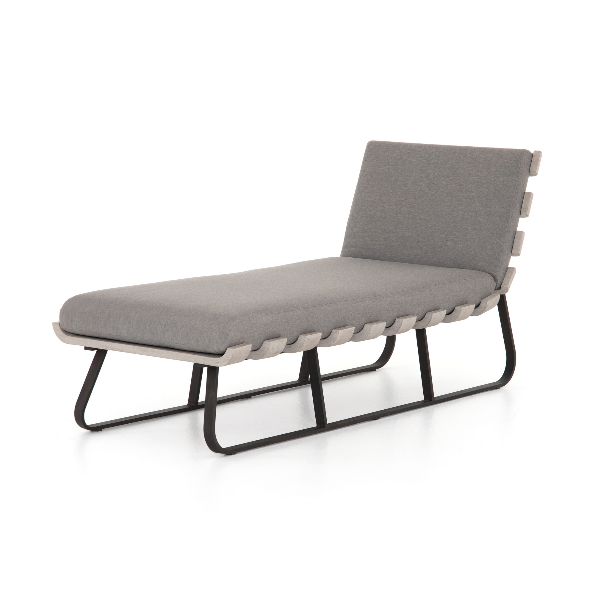 Dimitri Outdoor Chaise-Charcoal