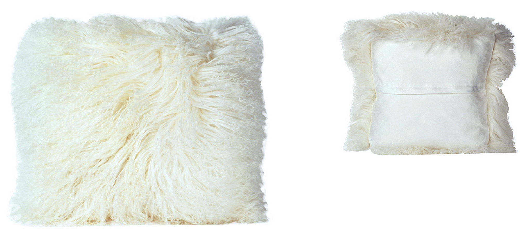 Mohair Pillow White