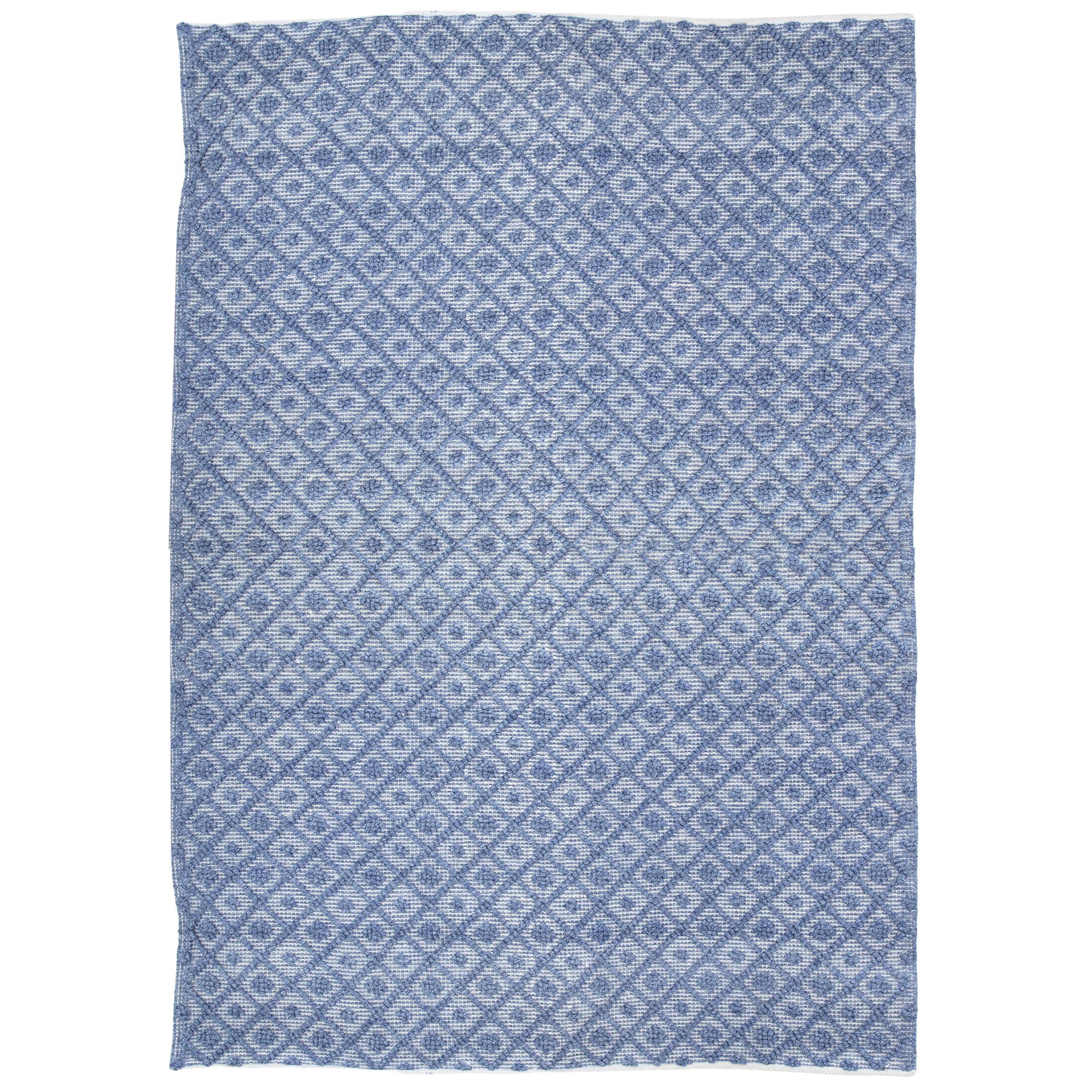 CARTOLA RUG 5X8 in BLUE/IVORY
