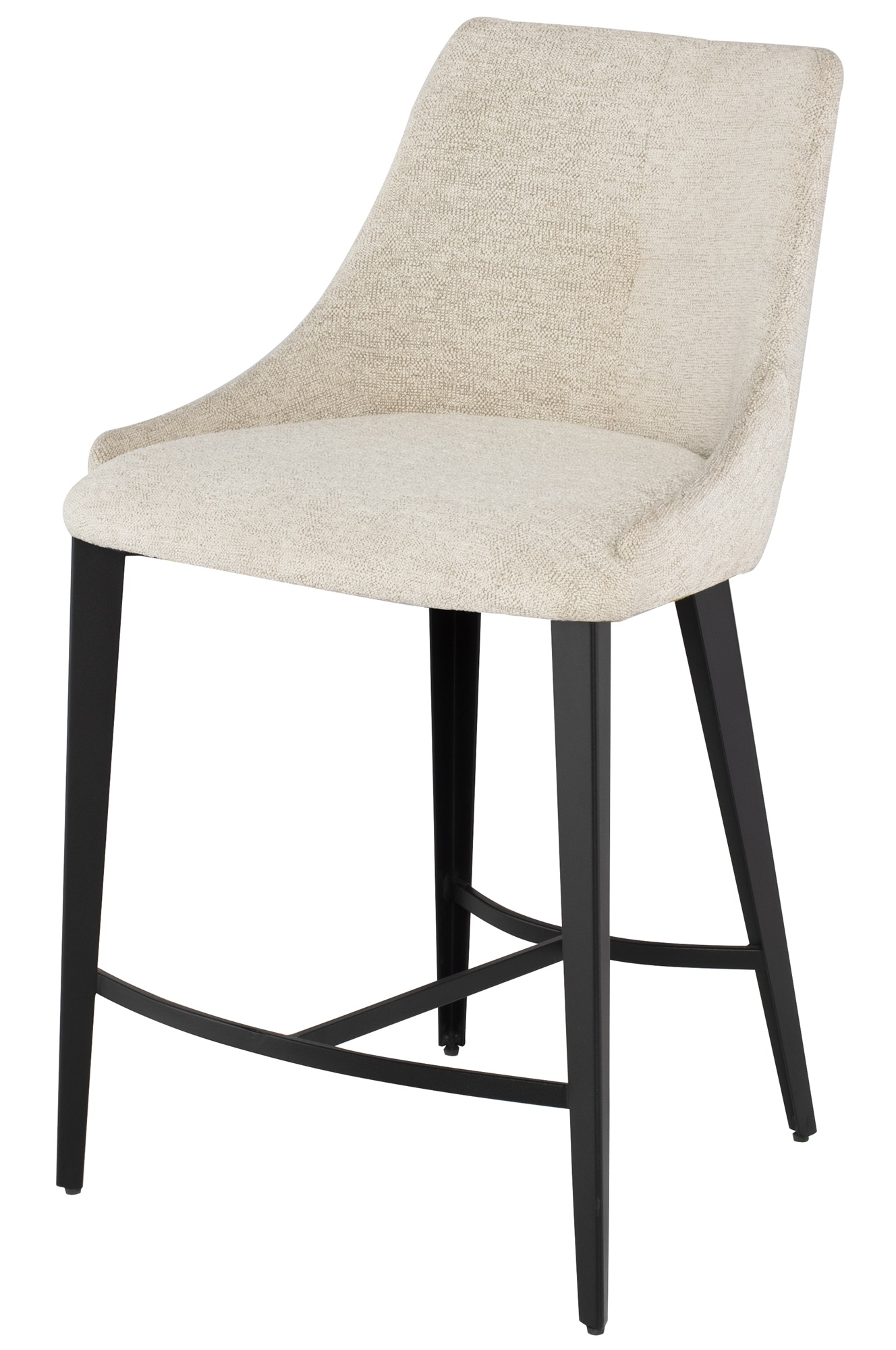 RENEE COUNTER STOOL in SHELL FABRIC with TITANIUM FRAME