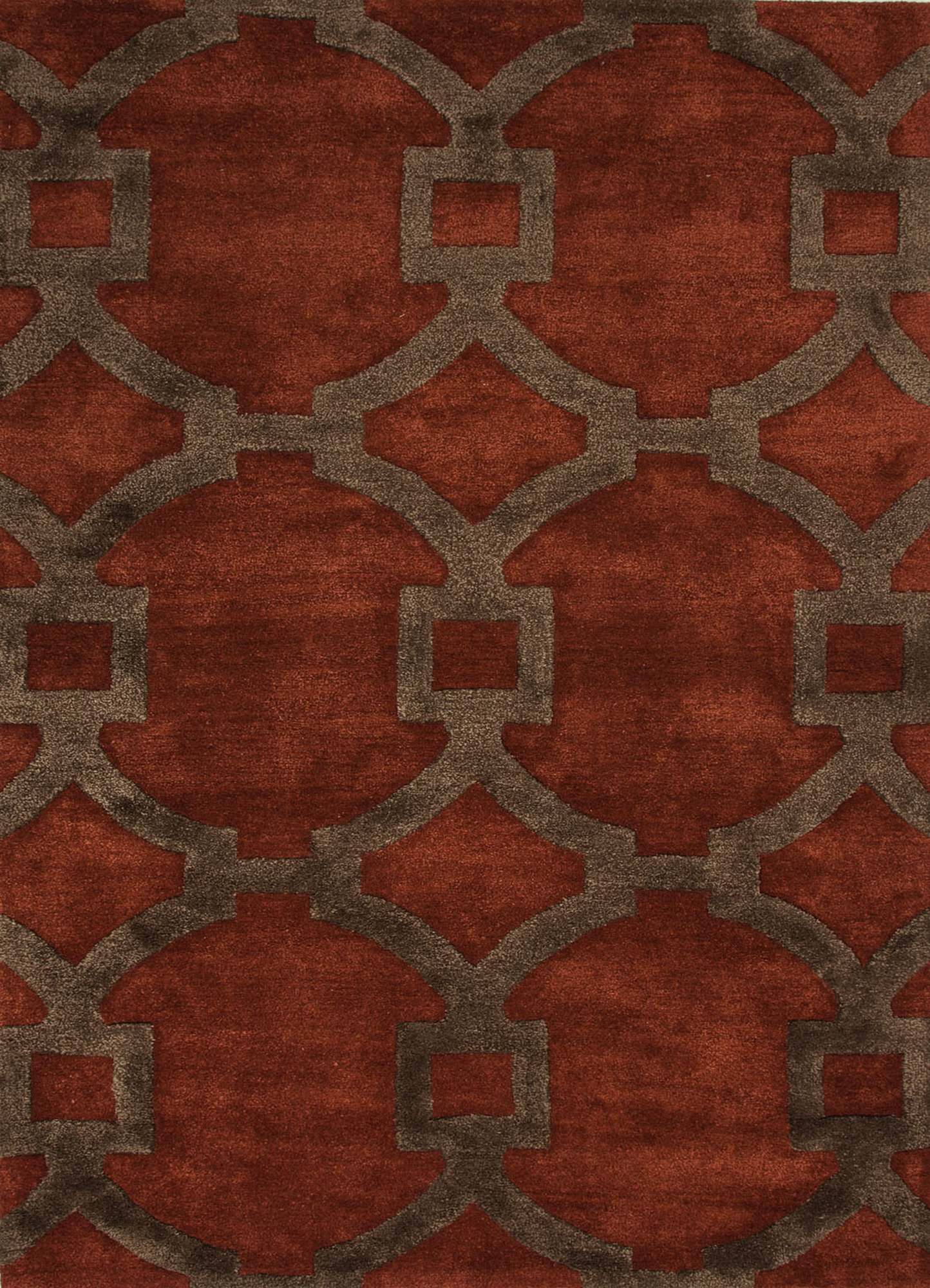 City Regency 8x11 Rectangle Rug in Baked Clay & Desert Palm