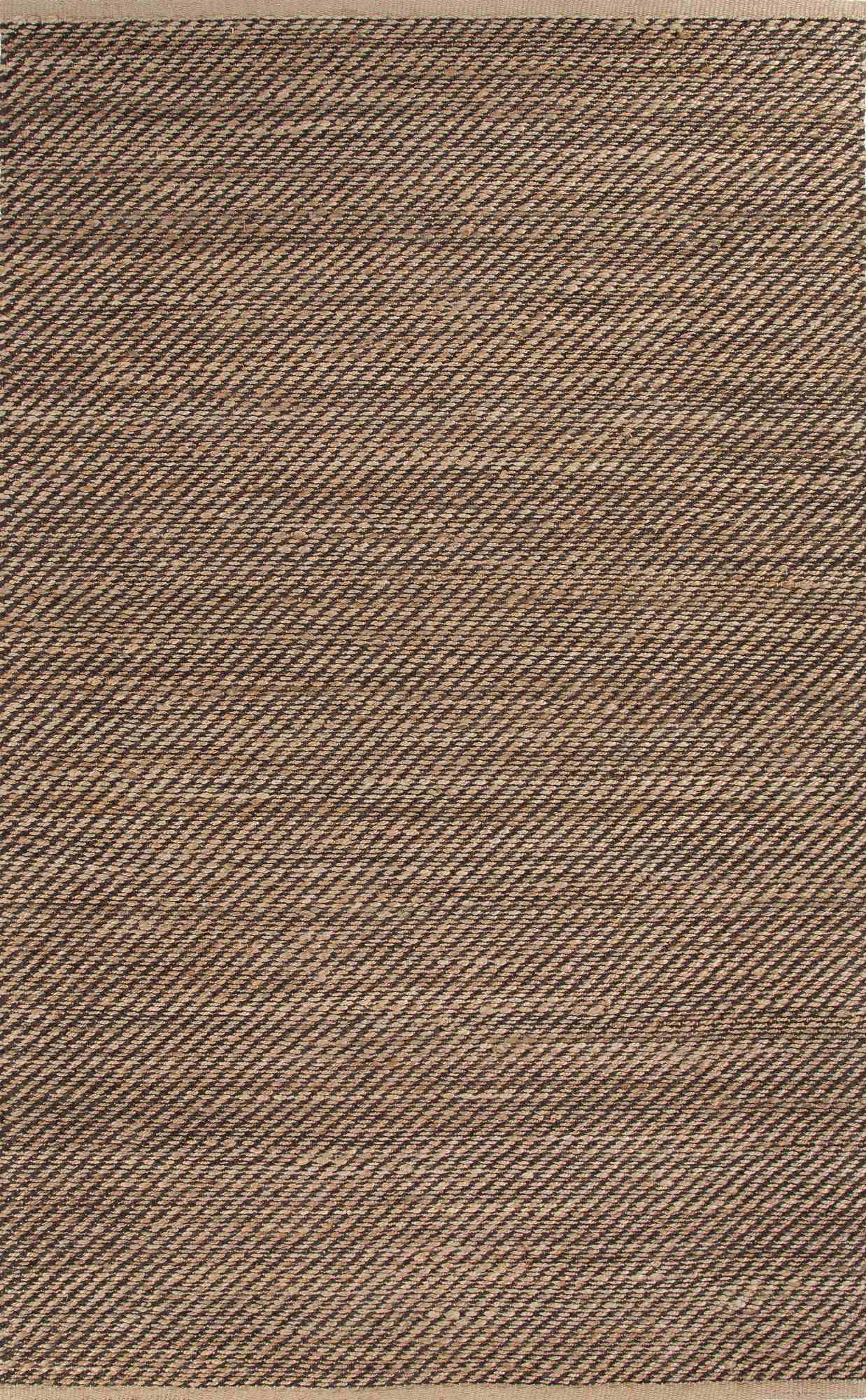 Himalaya Diagonal Weave 5x8 Rectangle Rug in Almond Buff & Doe