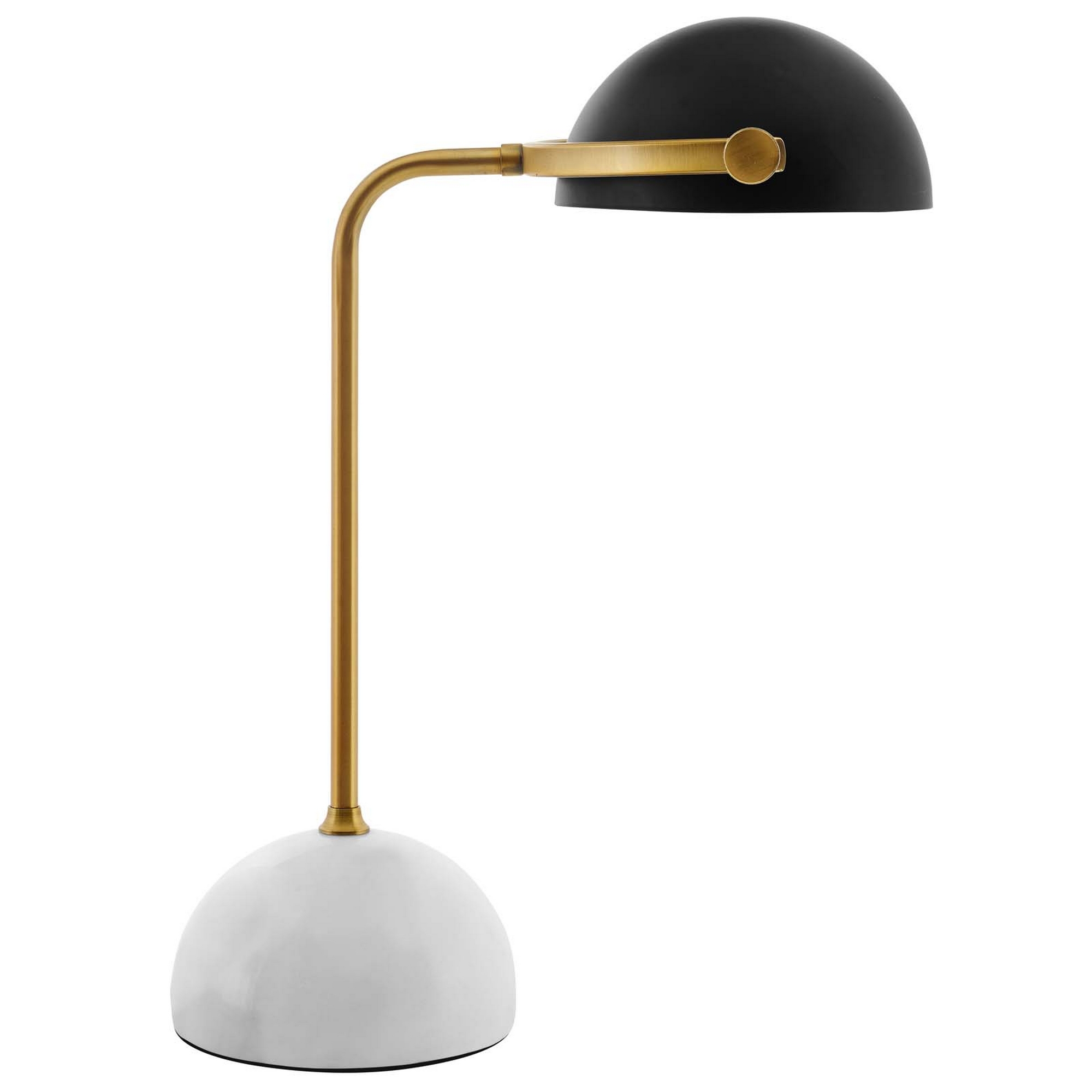 Genevieve Bronze And White Marble Table Lamp