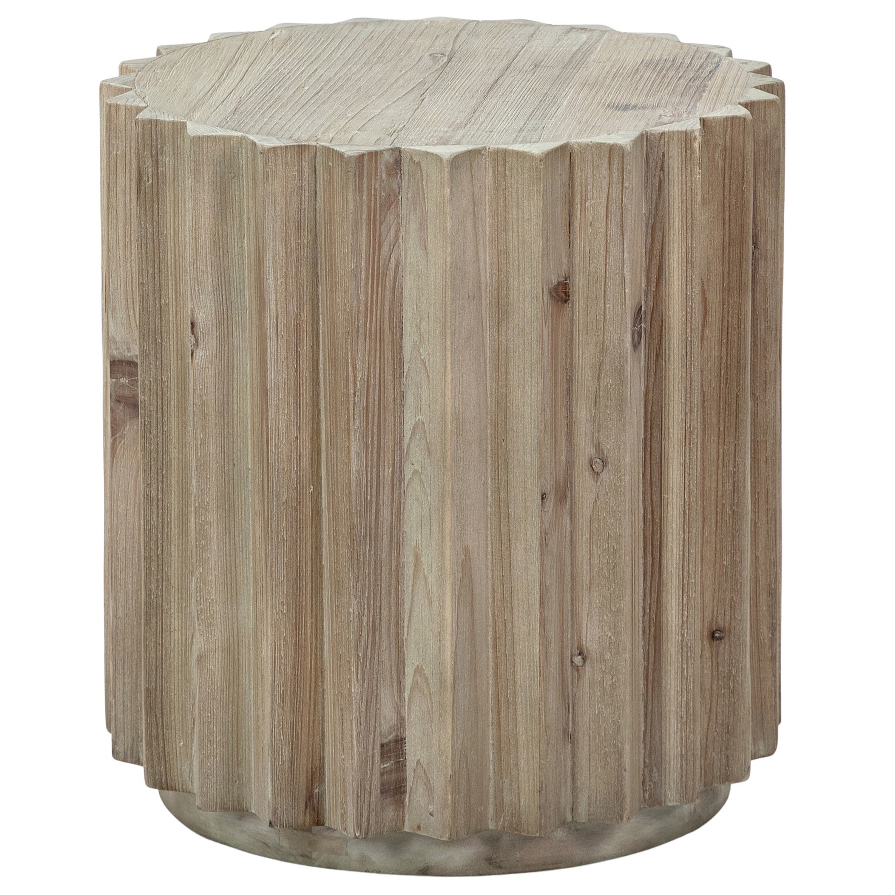WEBSTER END TABLE in BLEACHED GREY