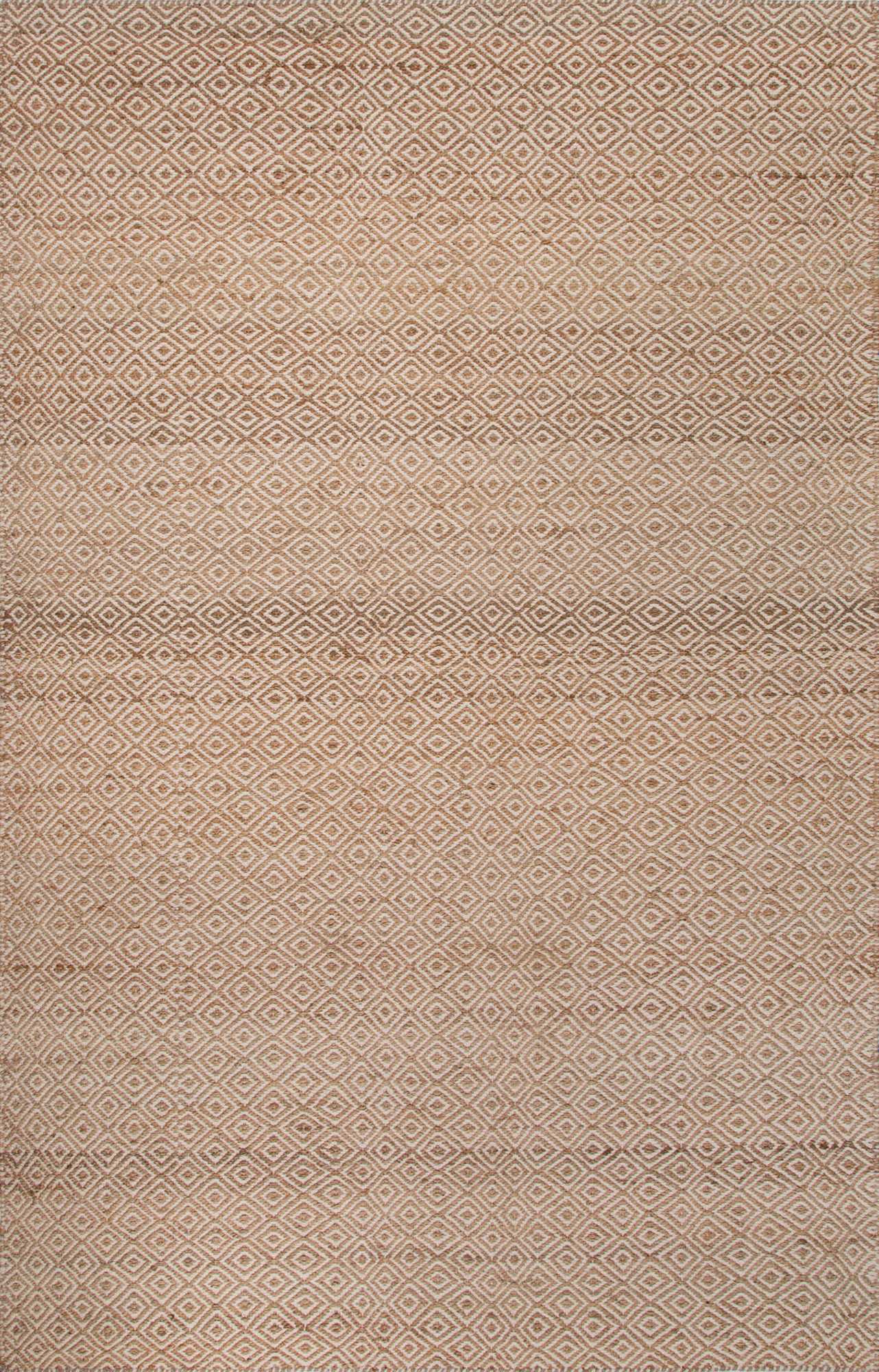 Naturals Ambary Wales 5x8 Rectangle Rug in Lily White & Pumice Stone