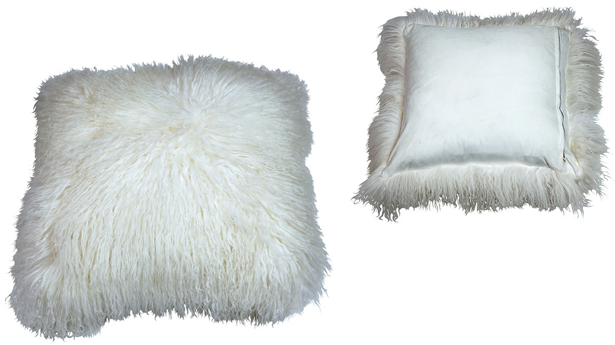MOHAIR PILLOW WHITE