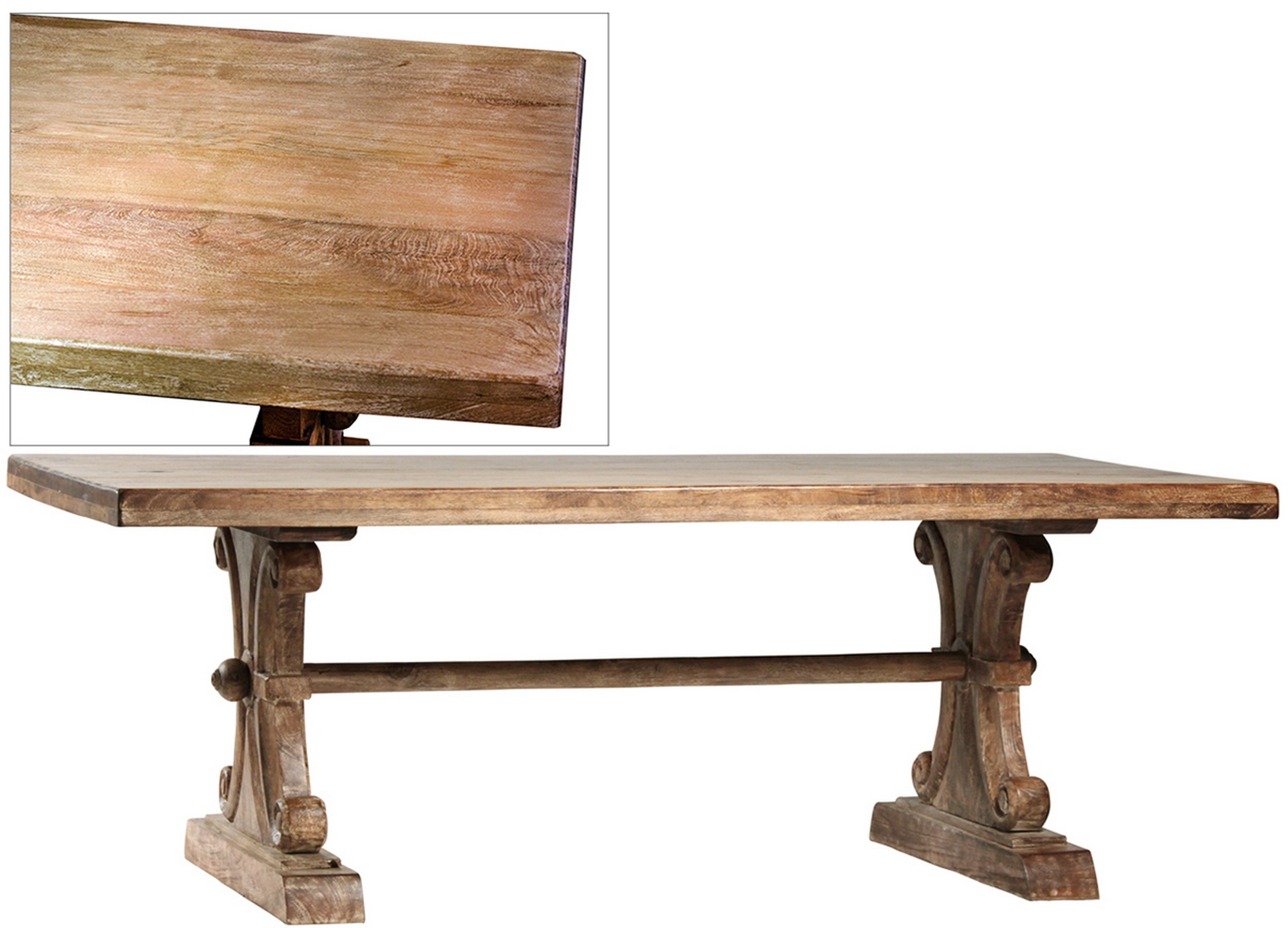 ROMA DINING TABLE-SIENNA FINISH