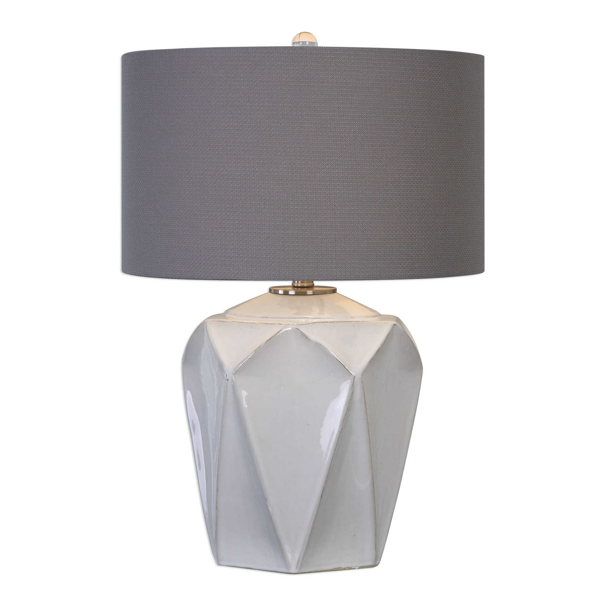 Clove Stem Buffet Table Lamp (Black Shade)