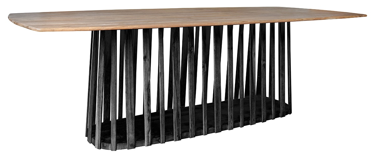 ISABEL DINING TABLE in NATURAL WITH WATER SEAL