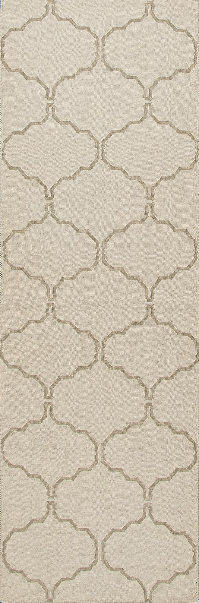 Maroc Delphine 2.6x8 Runner Rug in Bone White & Laurel Oak