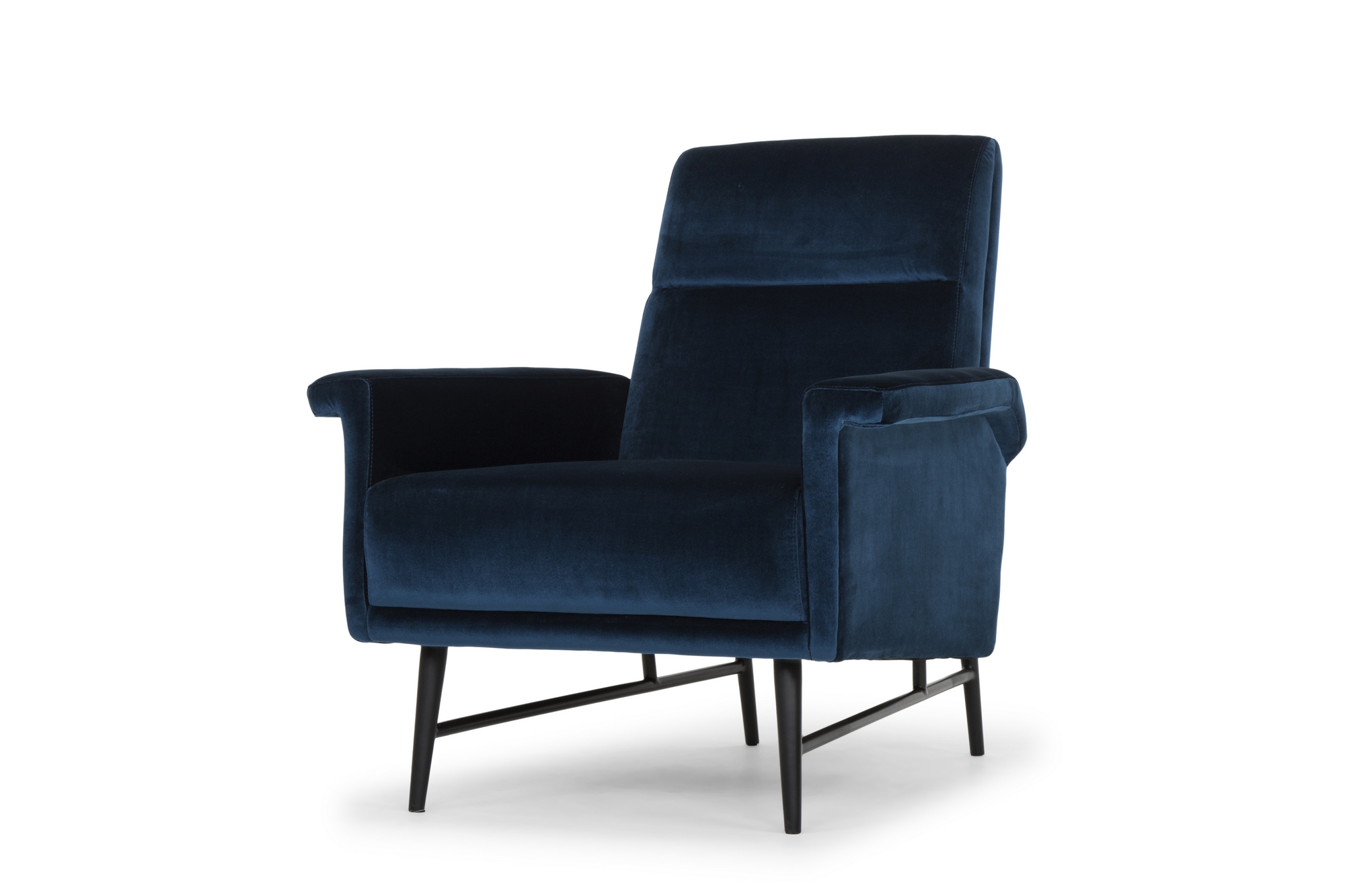 MATHISE OCCASIONAL CHAIR IN MIDNIGHT BLUE FABRIC SEAT