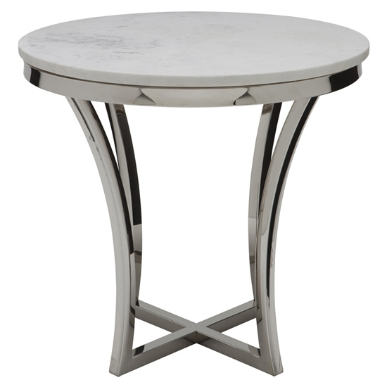 Talia Side Table, White