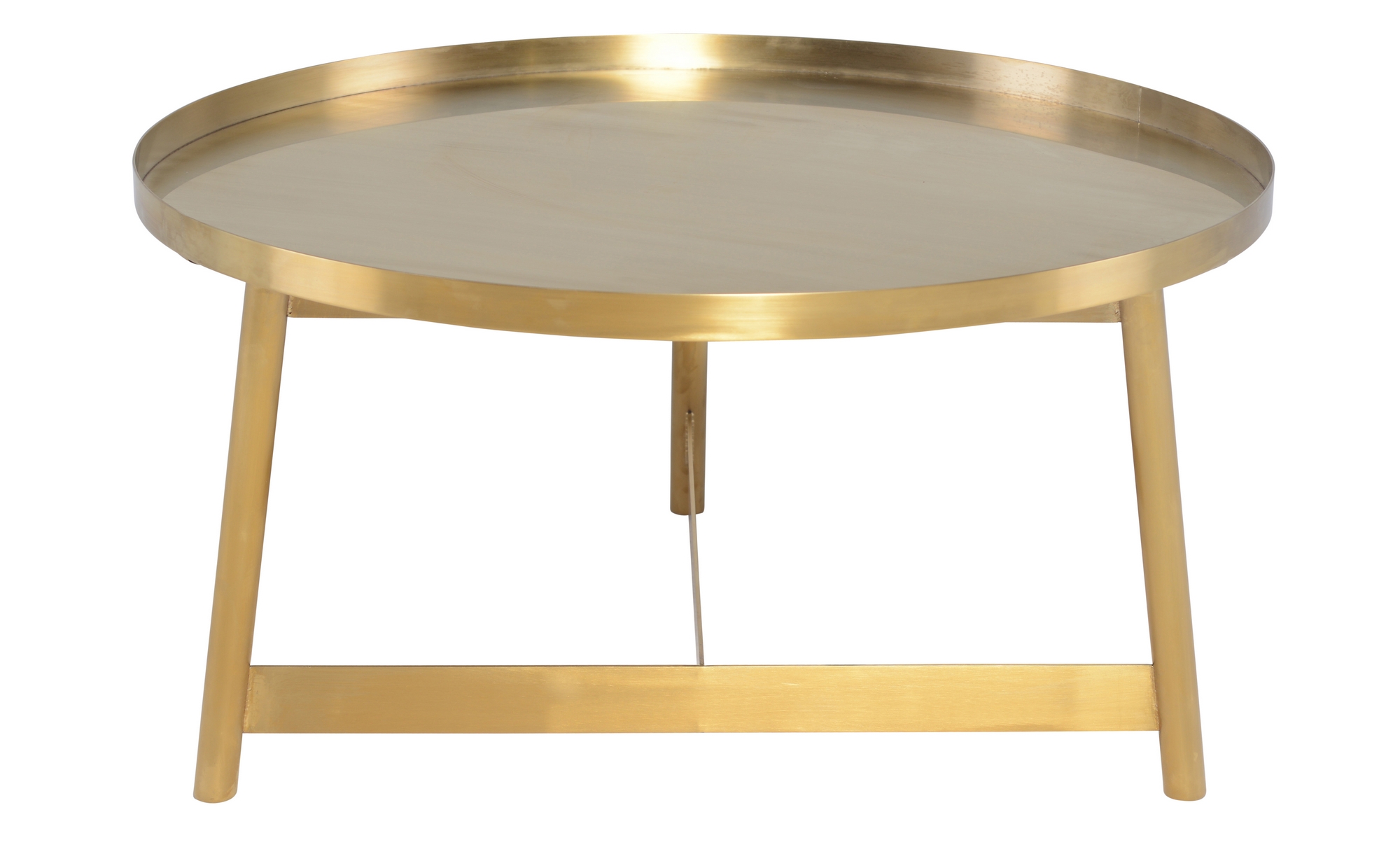 LANDON COFFEE TABLE IN GOLD METAL TOP