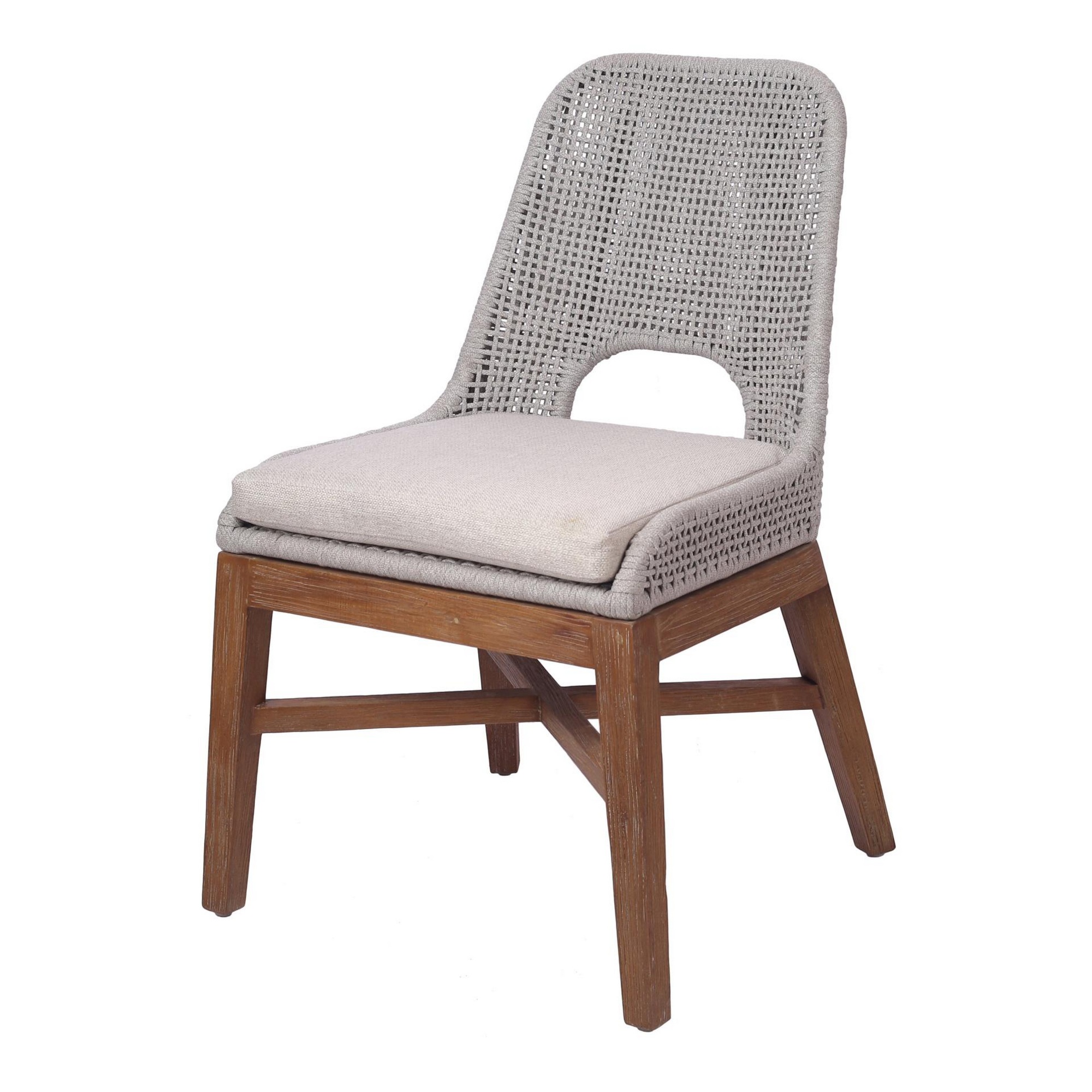 Margot Rope Chair In Gray