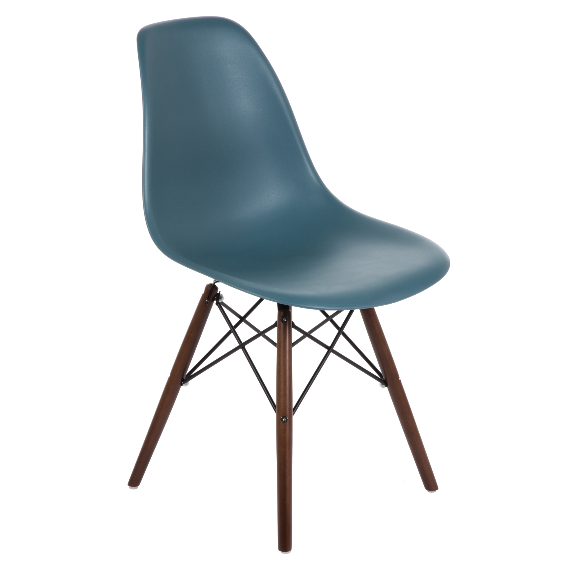 Eiffel Chair Walnut Base & Navy Green Top