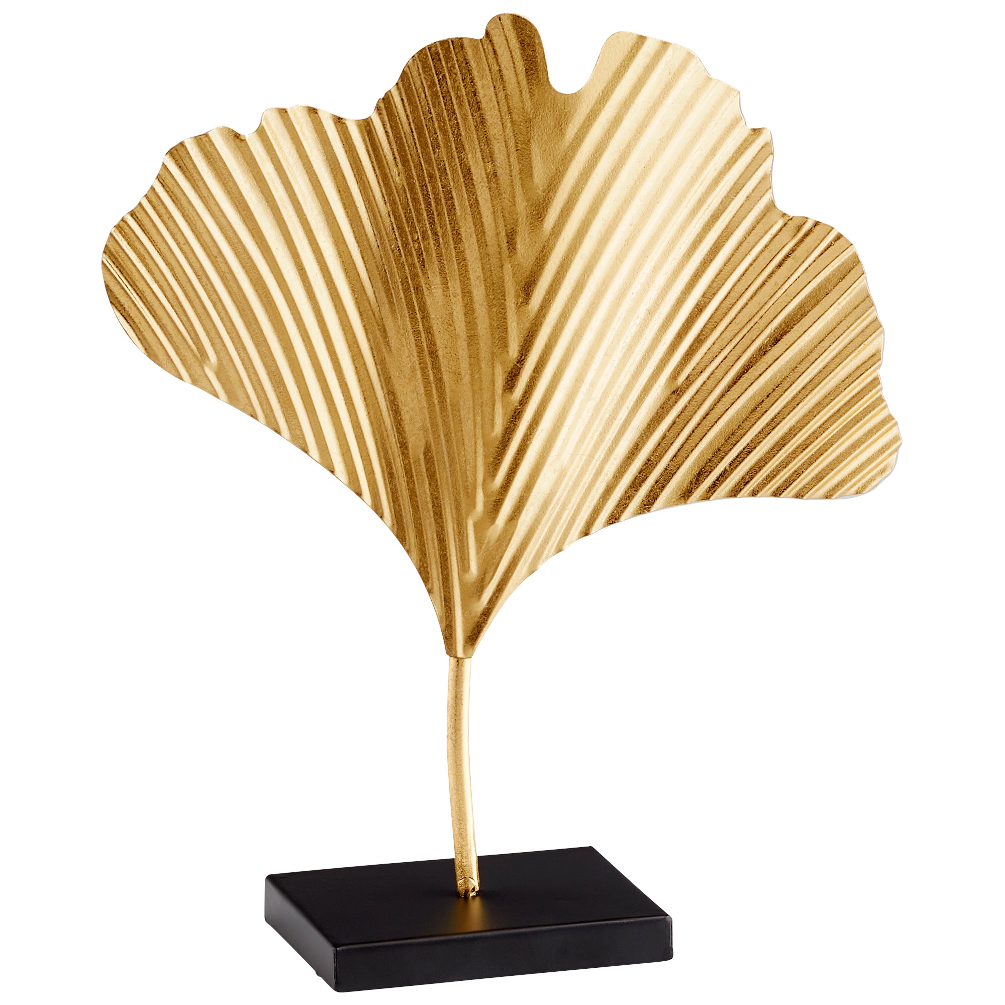Lg Palme D'Or Sculpture in Gold and Black