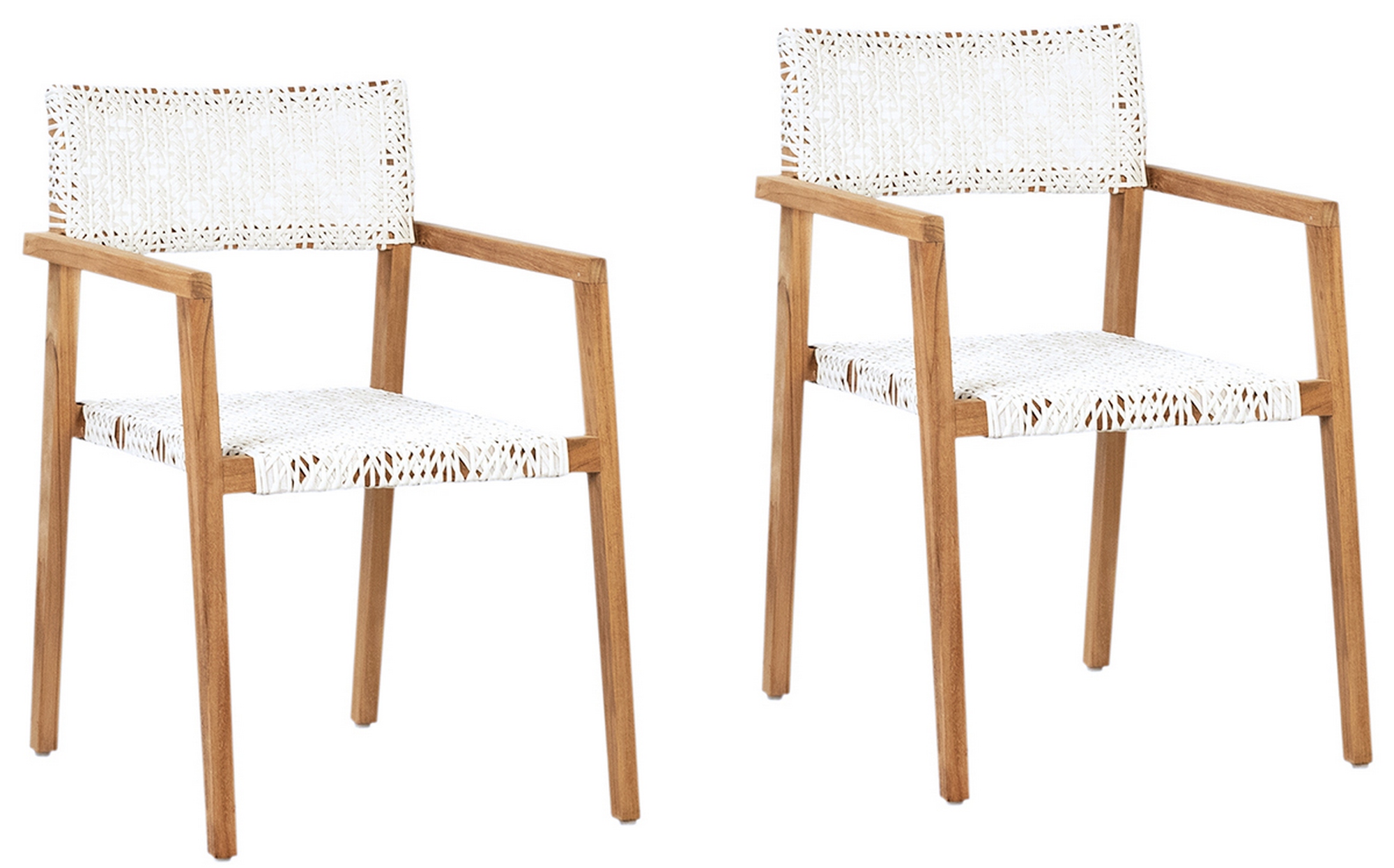 Deeta Chair White Wash Set Of 2