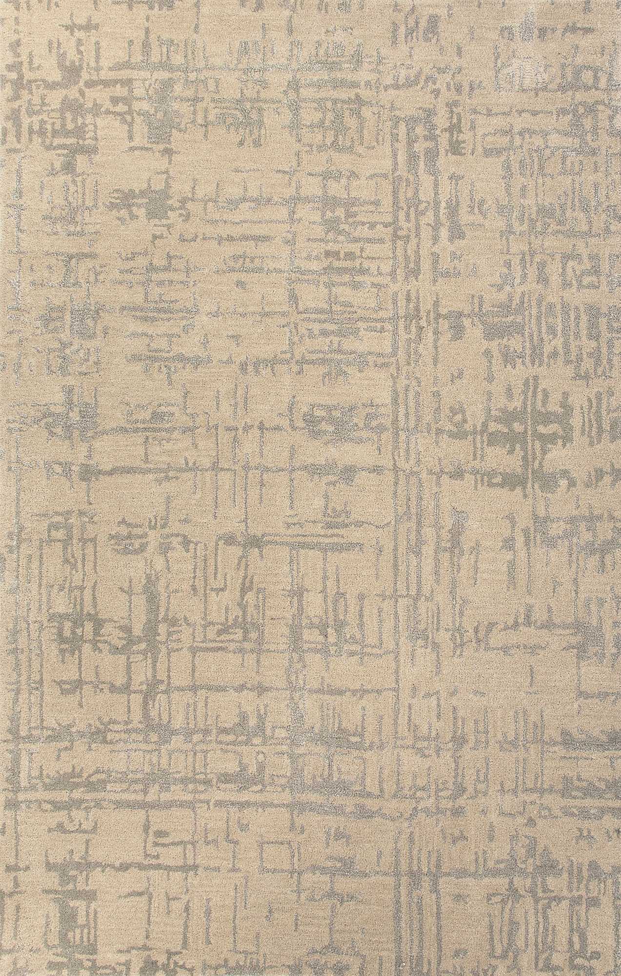 Clayton Pals 5x8 Rectangle Rug in Fog & Griffin