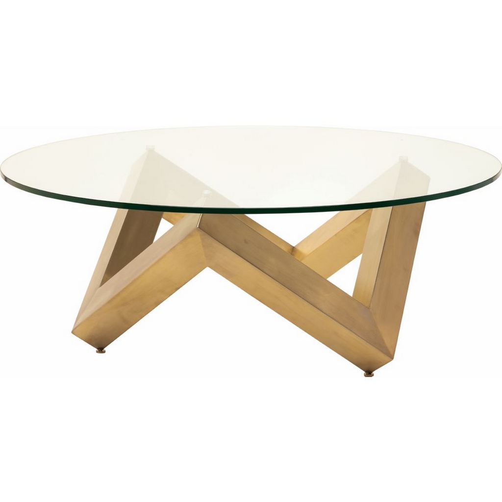 Leo Coffee Table, Gold