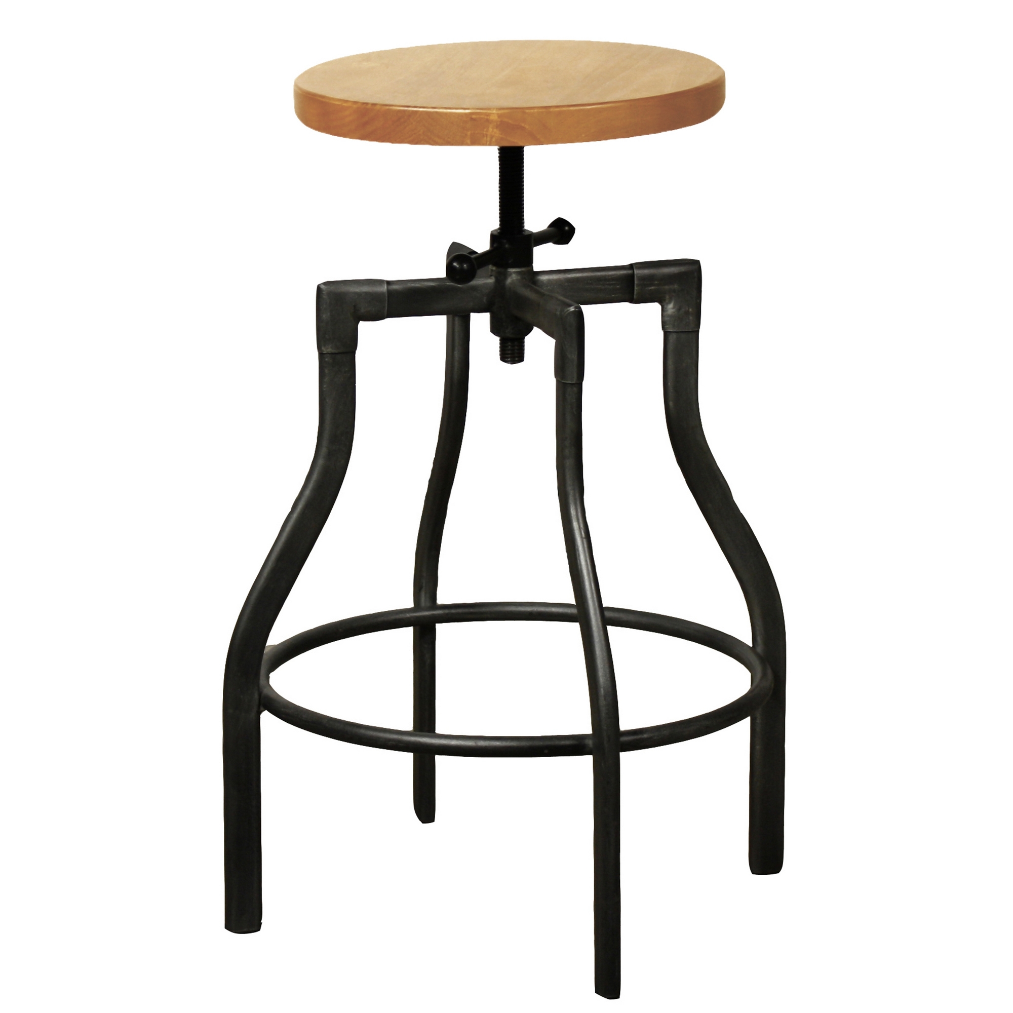 Industrial City Bar Stool, Gun Metal