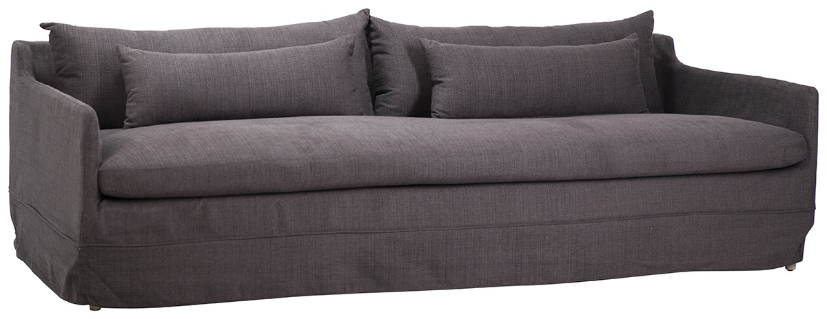 RAINE SOFA CHARCOAL W/ PERF FABRIC in CHARCOAL UPHOLSTERY
