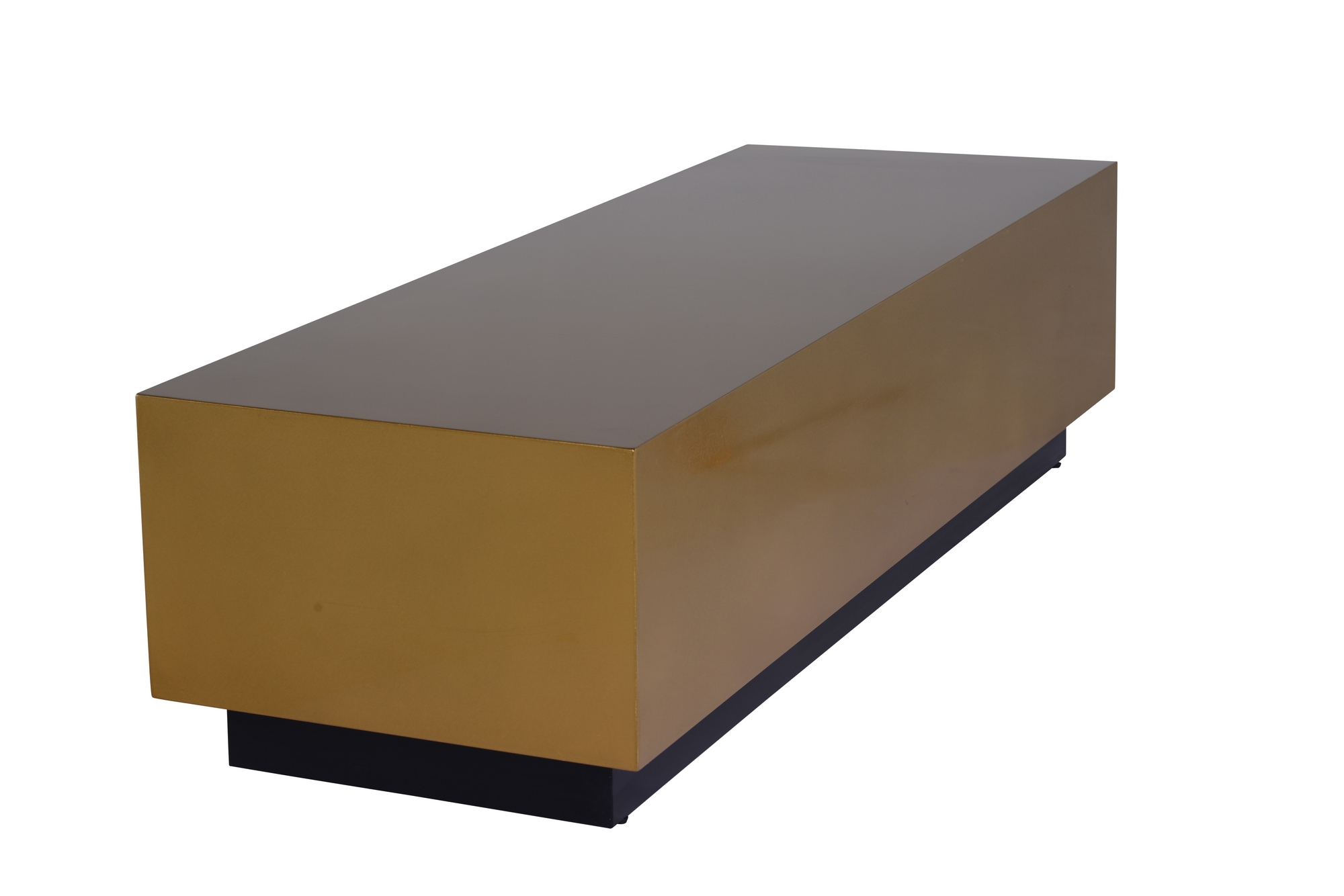 ASHER COFFEE TABLE IN GOLD METAL TOP