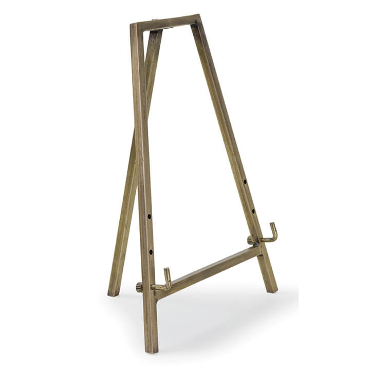 Table Top Easel In Antique Brass