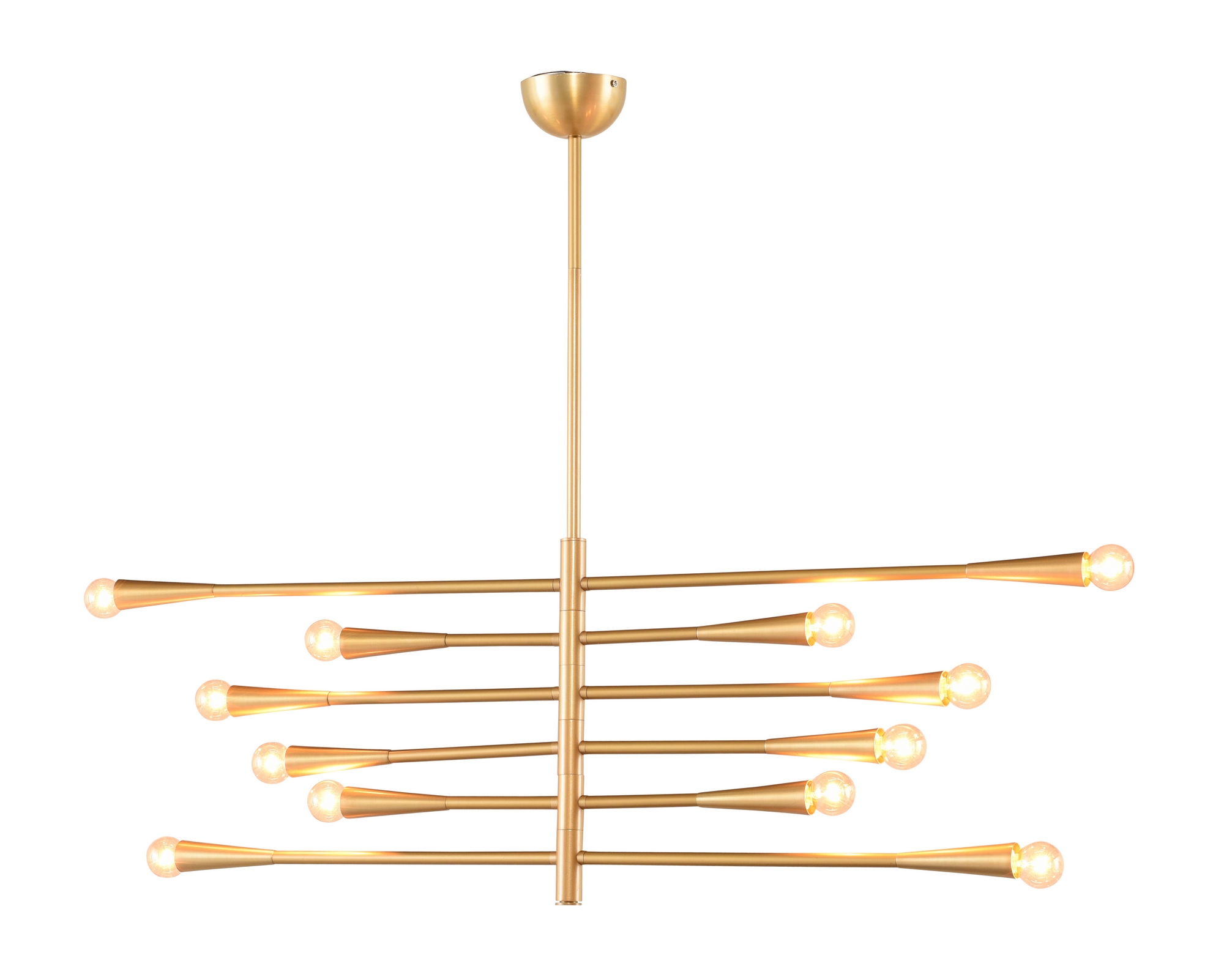 DAHLIA PENDANT LIGHTING IN GOLD METAL BODY