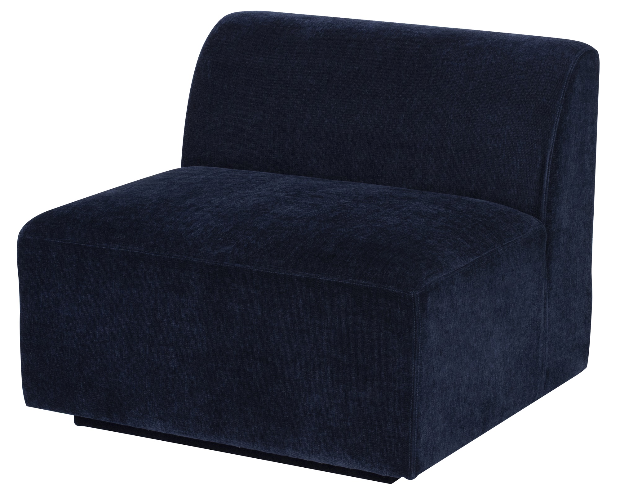 LILOU  MODULAR SOFA in TWILIGHT FABRIC with BLACK LEGS