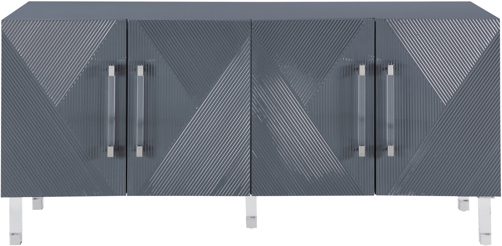 Carrie Sideboard/Buffet In Grey Lacquer