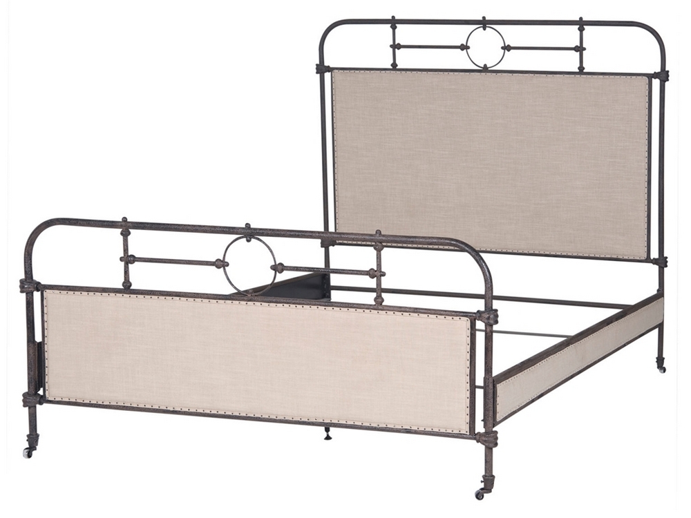 Oakdale Metal Queen Bed-Aged Iron