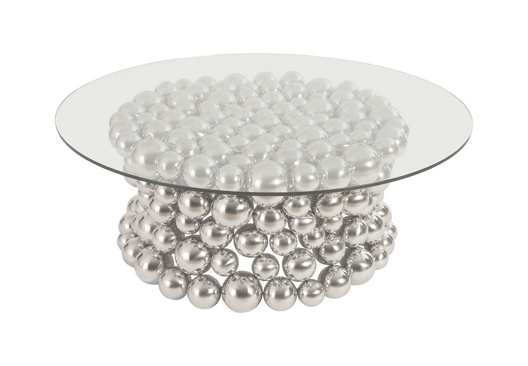 Frizzante Coffee Table Base, Stainless Steel, with