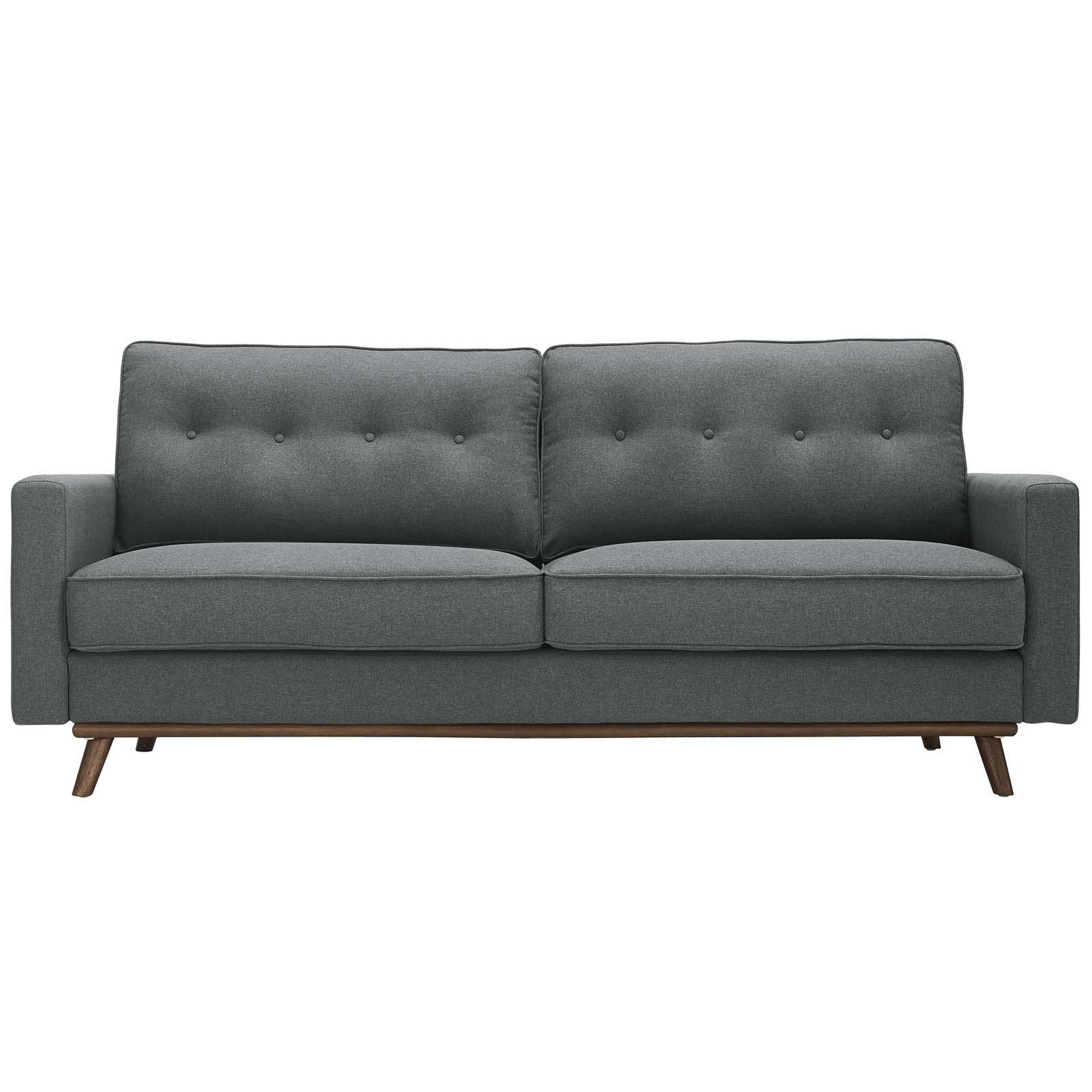 Millikan Upholstered Fabric Sofa In Gray