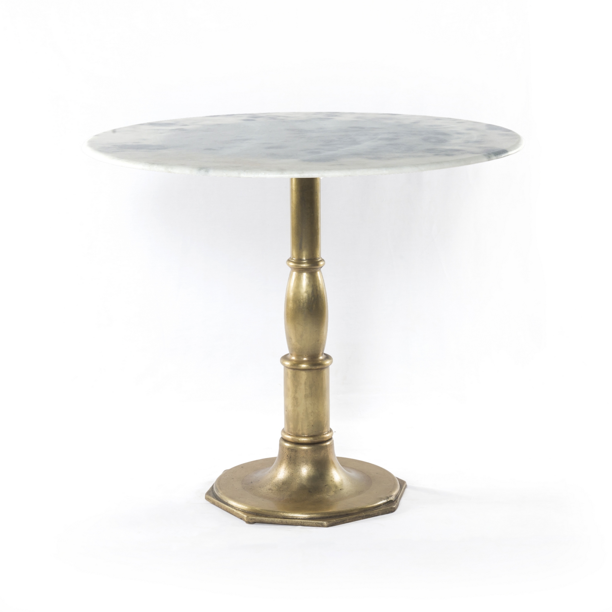 Lucy Bistro Table- Bright Brass
