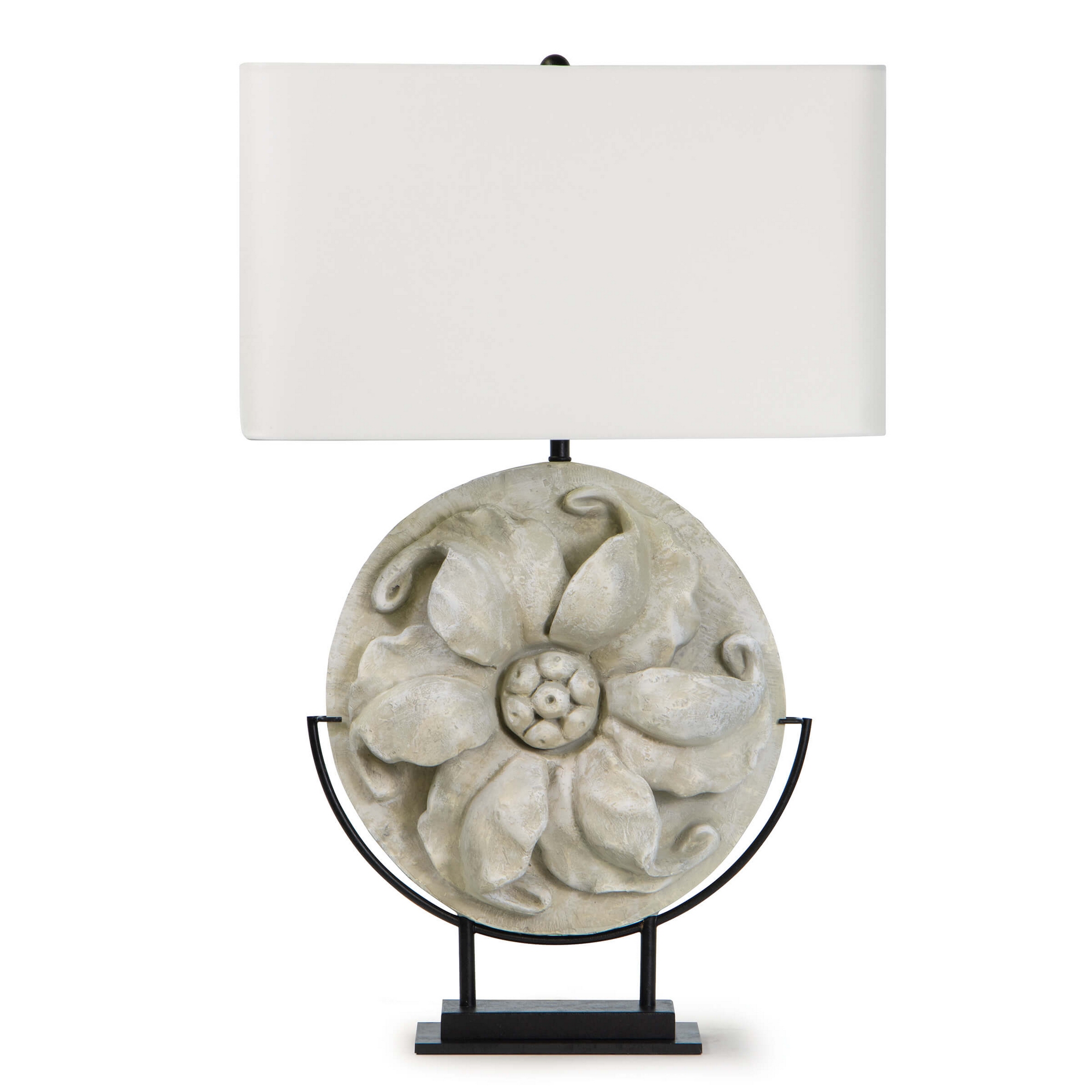 Clove Stem Buffet Table Lamp (Black Shade)